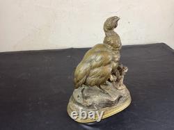 Bronze Animalier by Ferdinand Pautrot (1832-1874) Partridge 19th Century