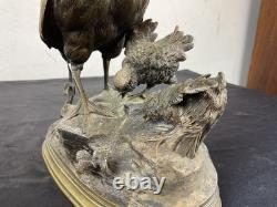 Bronze Animalier by Ferdinand Pautrot (1832-1874) Partridge 19th Century