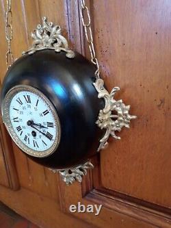 Bronze Baker's Clock And Sheet Metal 19th Epoch Napoleon III (functions)