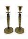 Bronze Candleholders From The Empire Or Directory Period, Return From Egypt, 1800, 19th Century