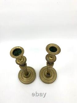 Bronze Candleholders from the Empire or Directory Period, Return from Egypt, 1800, 19th Century