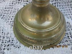 Bronze Candlesticks Dore Chisele Era 19th Empire Florets