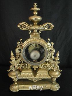 Bronze Clock Louis XIV Style Nineteenth Century