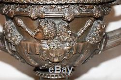 Bronze Cup Signed Auguste Delafontaine Time Nineteenth Century