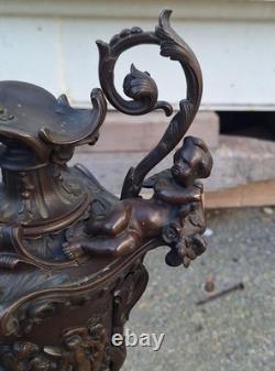 Bronze Ewer Napoleon III Period 19th Century Medal Patina