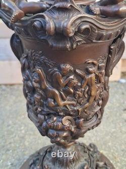 Bronze Ewer Napoleon III Period 19th Century Medal Patina