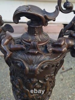 Bronze Ewer Napoleon III Period 19th Century Medal Patina