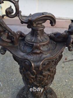 Bronze Ewer Napoleon III Period 19th Century Medal Patina