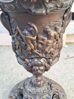 Bronze Ewer Napoleon III Period 19th Century Medal Patina