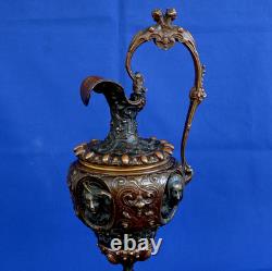 Bronze Ewer Renaissance Style Napoleon III Era 19th Century