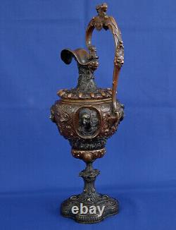 Bronze Ewer Renaissance Style Napoleon III Era 19th Century