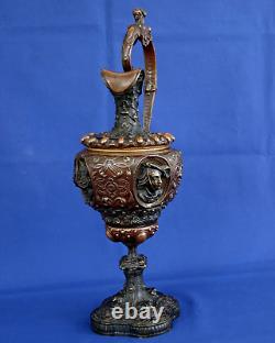 Bronze Ewer Renaissance Style Napoleon III Period 19th Century