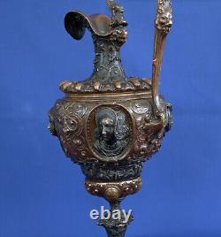 Bronze Ewer Renaissance Style Napoleon III Period 19th Century