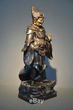 Bronze Guardian Statue Japan 19th Century Edo / Japanese Edo Period Bronze