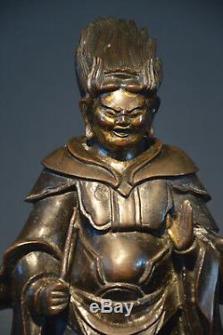 Bronze Guardian Statue Japan 19th Century Edo / Japanese Edo Period Bronze