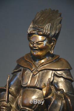 Bronze Guardian Statue Japan 19th Century Edo / Japanese Edo Period Bronze