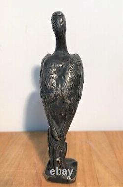 Bronze Heron Seal Stamp from the 19th Century