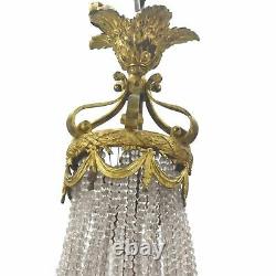 Bronze Lamp Chandelier At The End Of The 19th Century