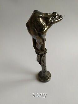 Bronze Seal Signed Fremiet The 19th Century Frog