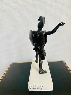 Bronze XIX Eme Empire Period Mythological Launcher Javelin