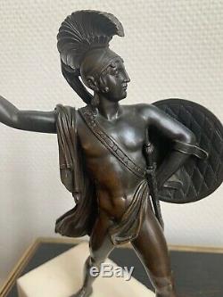 Bronze XIX Eme Empire Period Mythological Launcher Javelin