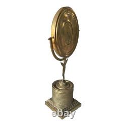Bronze and Brass Dressing Table Mirror, 19th Century Restoration Style