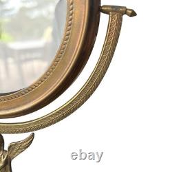 Bronze and Brass Dressing Table Mirror, 19th Century Restoration Style