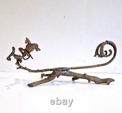 Bronze base, lamp mount, vase, plant pot cover or other. 19th century.