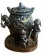 Bronze By Emile Carlier, Tobacco Jar, 19th Century, &ldquo;au Clair De La Lune&rdquo;