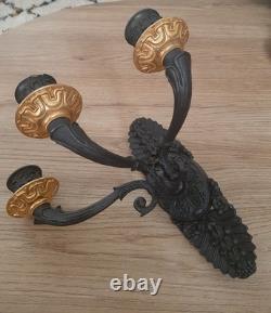 Bronze wall sconce, Restoration period / 19th century