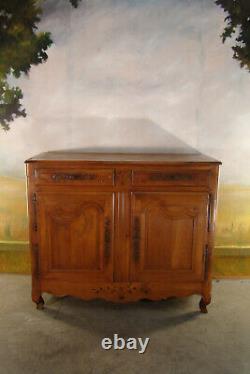 Buffet Louis XV Marquetry With Cherry Era XIX