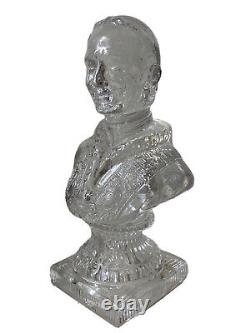 Bust Pope Leo XIII Cristal Sovereign Pontiff Epoque XIX Ème Antique Bust Pope
