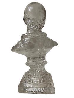 Bust Pope Leo XIII Cristal Sovereign Pontiff Epoque XIX Ème Antique Bust Pope