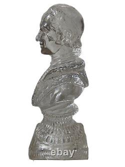 Bust Pope Leo XIII Cristal Sovereign Pontiff Epoque XIX Ème Antique Bust Pope