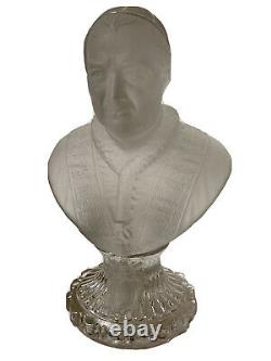 Bust Pope Pius IX Cristal Baccarat Saint Louis Epoque XIX Ème Antique Bust Pope
