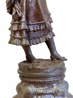 CAST IRON ART SCULPTURE SPANISH DANCER HEIGHT 65 cm NAPOLEON III PERIOD