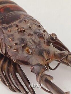 CRAYFISH In Bronze, Japan Meiji Period Sculpture Bronze Late 19th Century Lobster