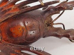 CRAYFISH In Bronze, Japan Meiji Period Sculpture Bronze Late 19th Century Lobster