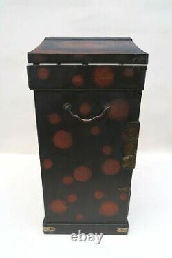 Cabinet Decor Lacquered Box Mount Fuji And Paon Japan Era Xixth