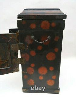 Cabinet Decor Lacquered Box Mount Fuji And Paon Japan Era Xixth