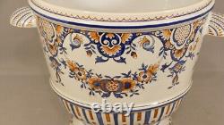 Cache Pot In Faïence In The Taste Of Delft Surely Desvres, Era Late Xixth