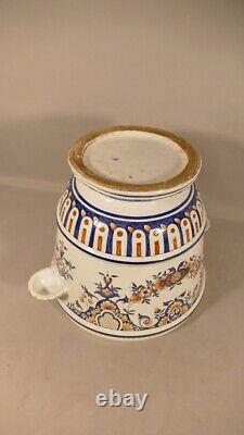 Cache Pot In Faïence In The Taste Of Delft Surely Desvres, Era Late Xixth