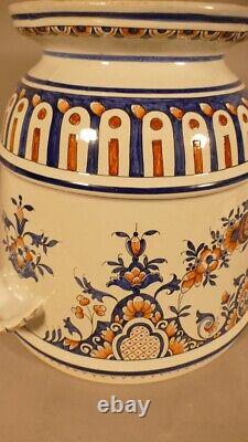 Cache Pot In Faïence In The Taste Of Delft Surely Desvres, Era Late Xixth