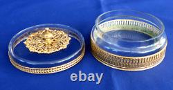 Candy Box Crystal and Gilded Bronze Empire Napoleon III Period 19th Century