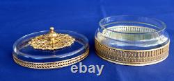 Candy Box Crystal and Gilded Bronze Empire Napoleon III Period 19th Century
