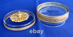 Candy Box Crystal and Gilded Bronze Empire Napoleon III Period 19th Century