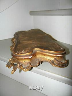 Carved Wooden Base And Gilded MID Nineteenth