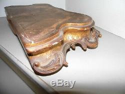 Carved Wooden Base And Gilded MID Nineteenth