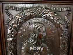 Carved oak panel. High period, Renaissance, carved wood, Collections