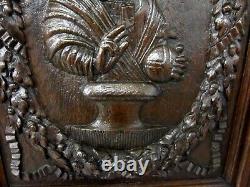 Carved oak panel. High period, Renaissance, carved wood, Collections